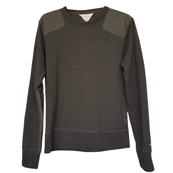 Rag & Bone Contrast Panel Crewneck Sweater Men’s Size Small Green Cotton - Picture 1 of 7